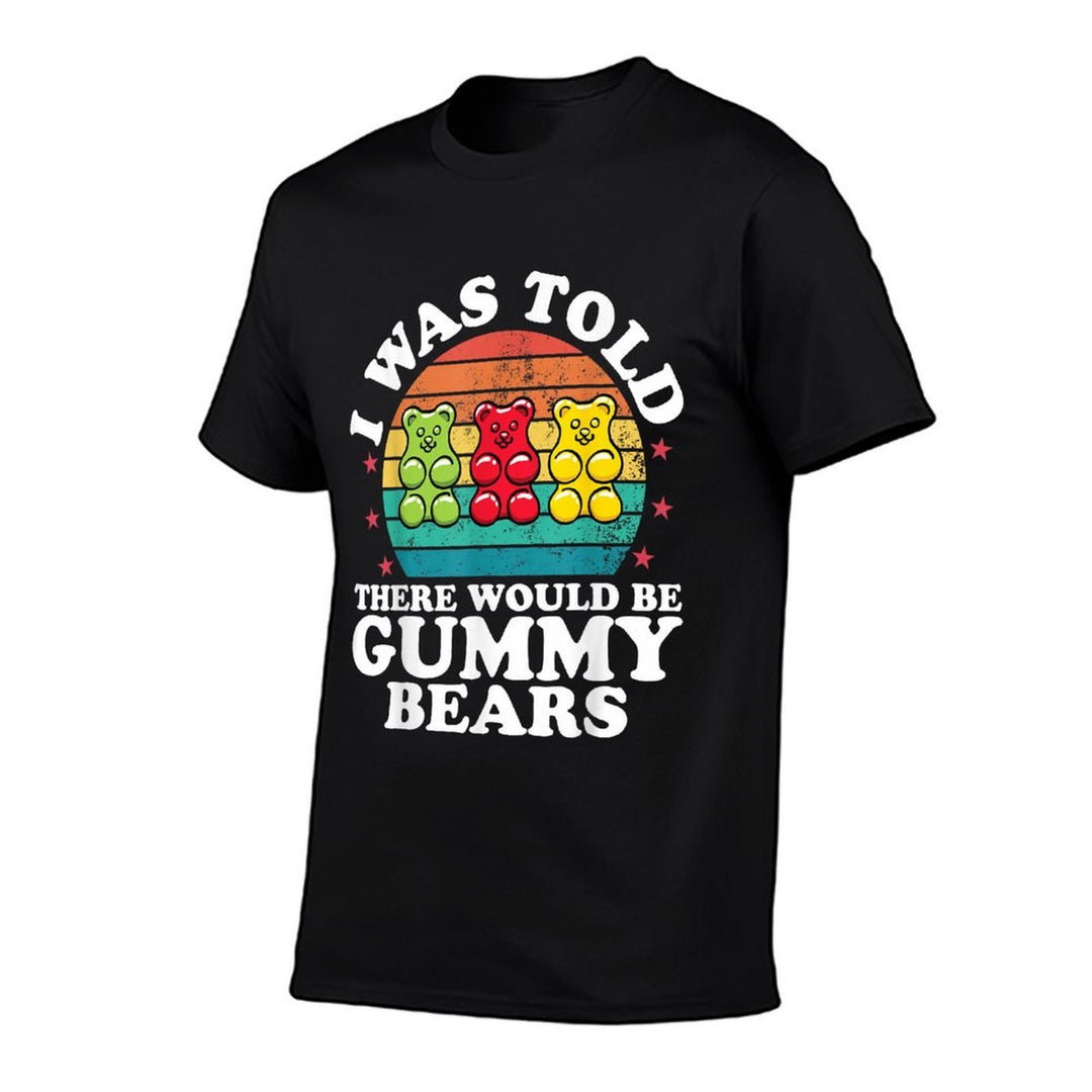 There Would Be Gummy Bear Funny Candy Lovers Girls Kid  Oversized Silhouette T-Shirt