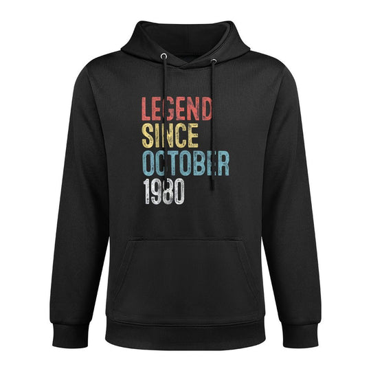 Legend October 1980 45th Birthday Men Women 45 Year Old Durable Construction Hoodie