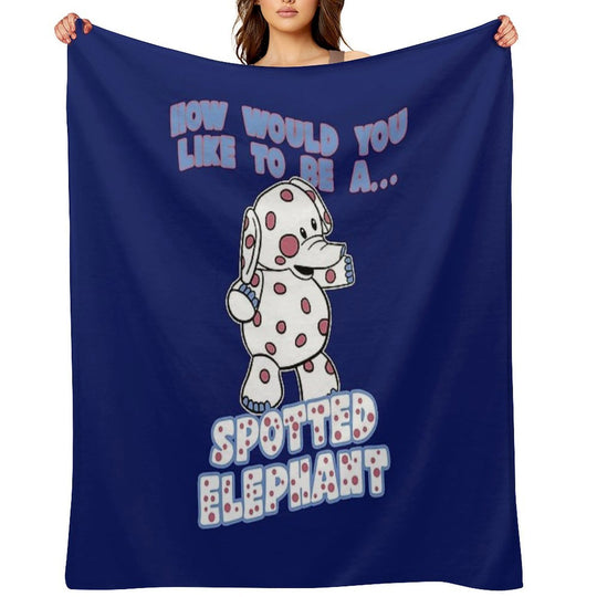 Spotted Elephant Misfit Toy Velvety-soft Throw Blanket