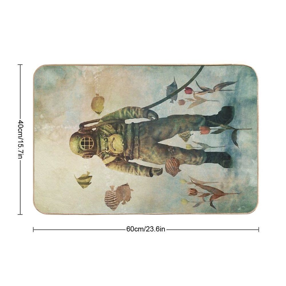 Deep Sea Garden  Absorbent Bath Mat