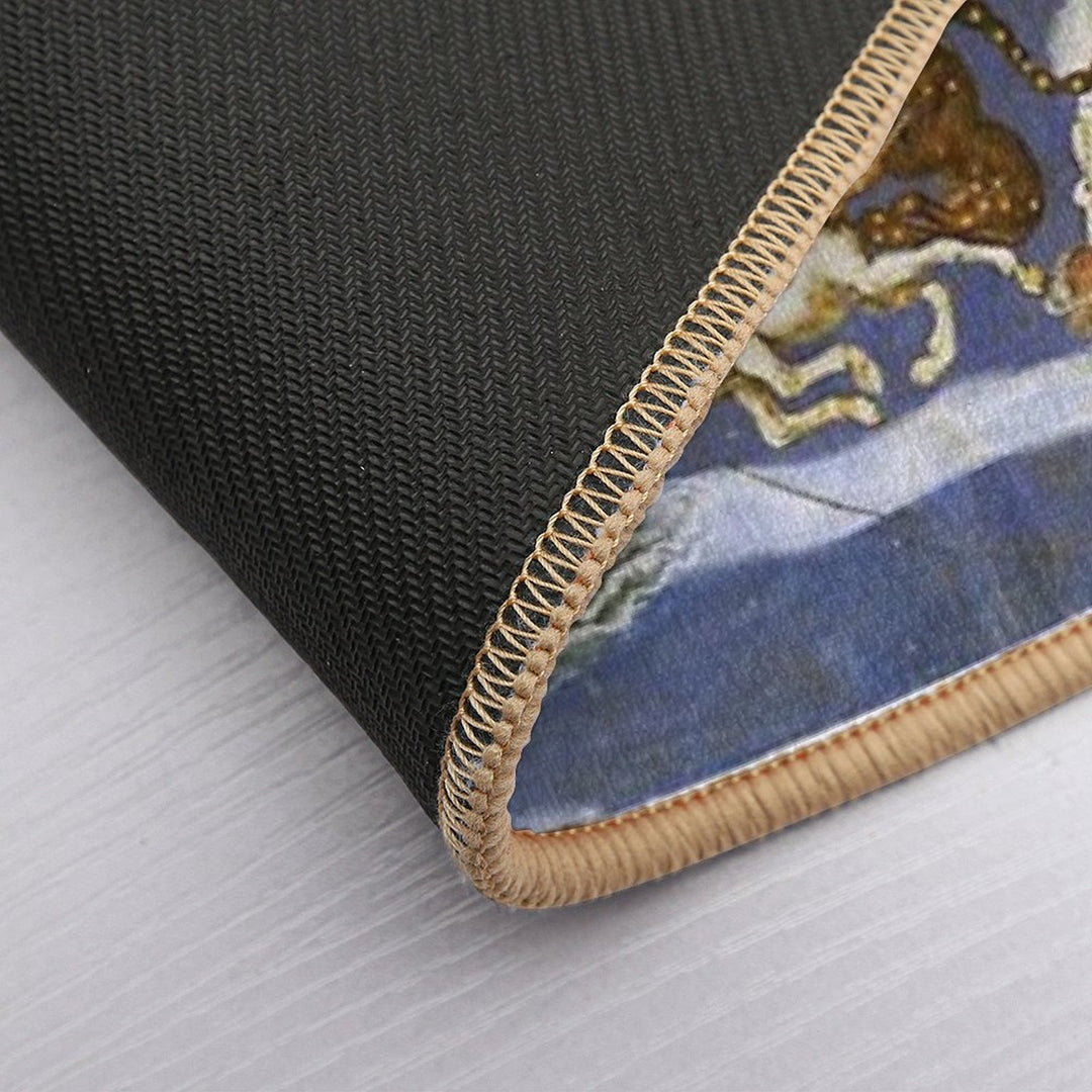 RENAISSANCE ASTROLOGY ,MYTHOLOGICAL FIGURES, ZODIACAL SIGNS WITH CONSTELLATIONS  Absorbent Bath Mat