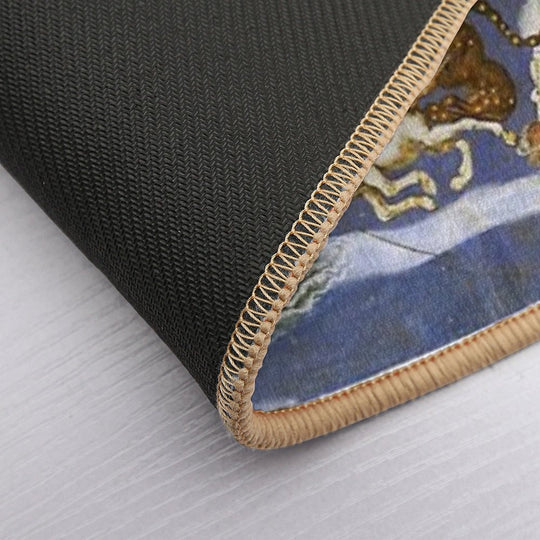 RENAISSANCE ASTROLOGY ,MYTHOLOGICAL FIGURES, ZODIACAL SIGNS WITH CONSTELLATIONS  Absorbent Bath Mat