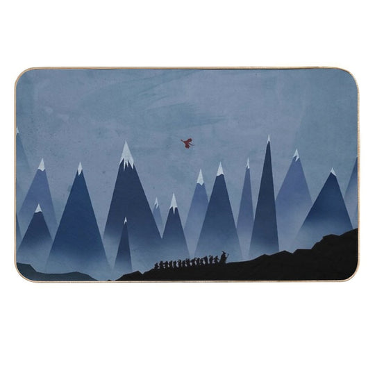Snow Mountain  Anti-Trip Bath Mat