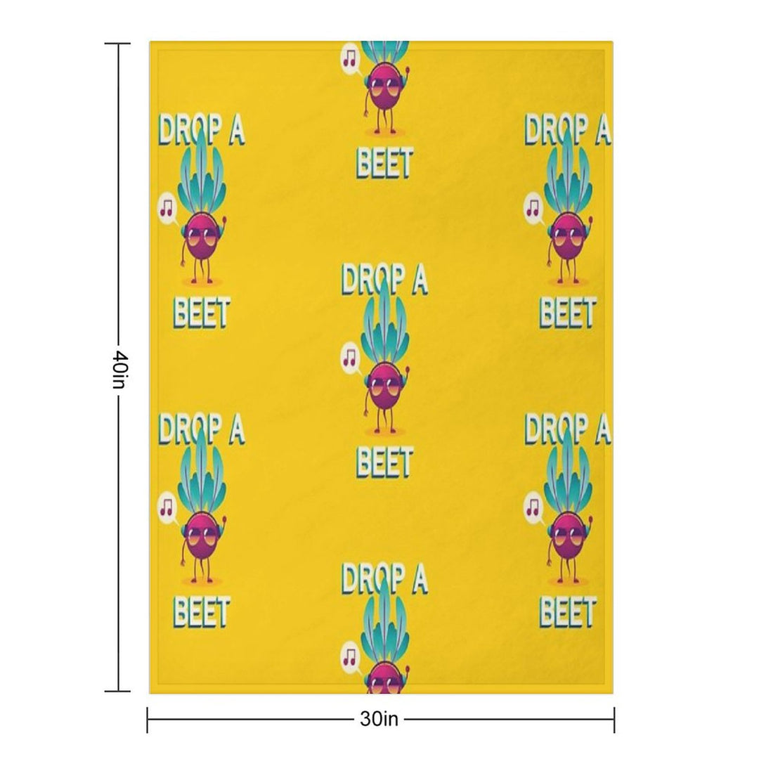 Drop A Beet Easy Care Throw Blanket