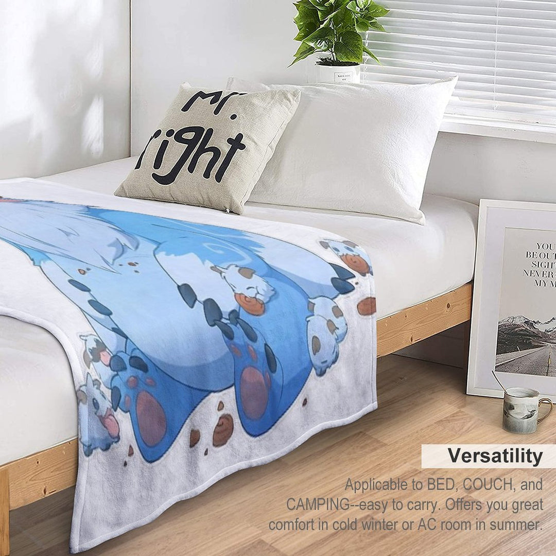 Adorable Nunu Sustainable Throw Blanket