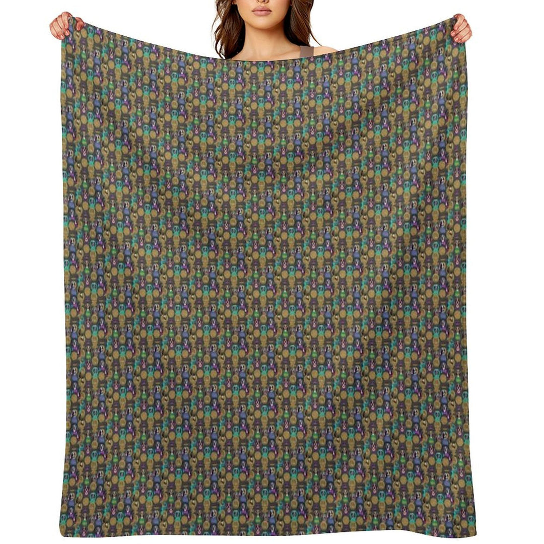 My Alien Dog Collection 36 Compact Throw Blanket