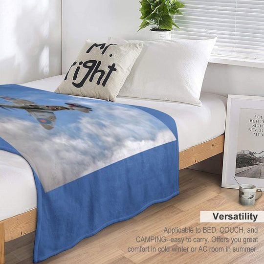 Spitfire LF IX 126 Squadron Eco-conscious Throw Blanket
