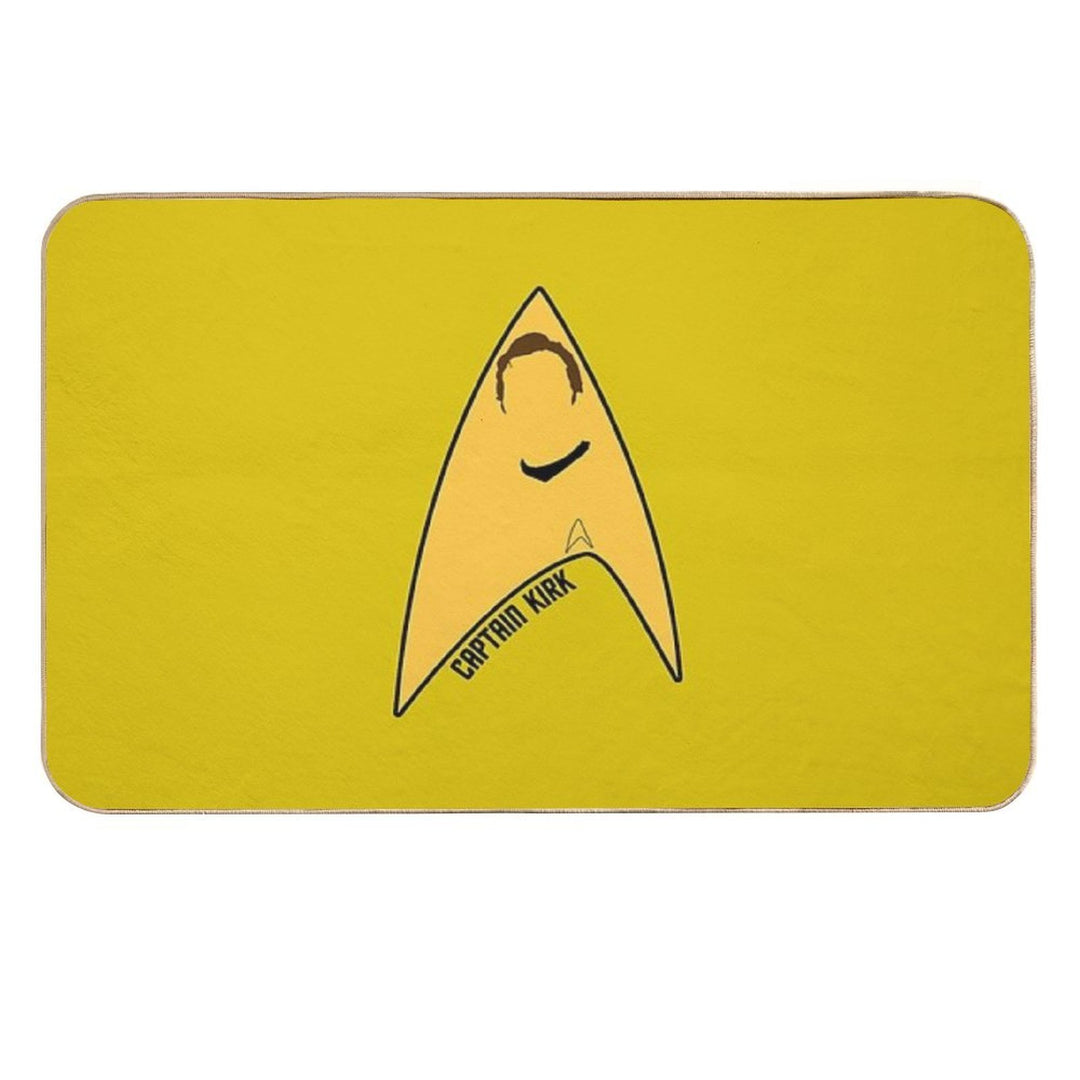 Captain Kirk  Dirt-Trapping Bath Mat