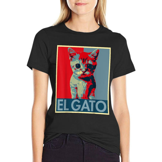 El Gato Meme Sad Crying Cat Munchkin Kitty Meme Trendy Men Women Kids  Eco-friendly Material T-Shirt