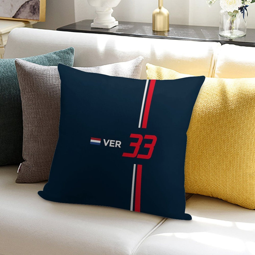 F1 2021 - #33 Verstappen Soft Fade-Resistant Throw Pillow