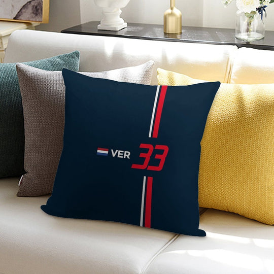 F1 2021 - #33 Verstappen Soft Fade-Resistant Throw Pillow