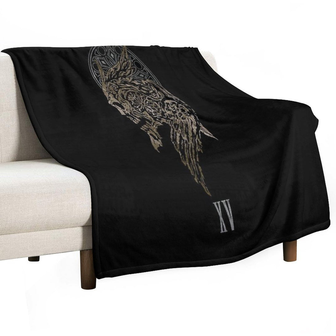 The Lucian Crest All-season Throw Blanket