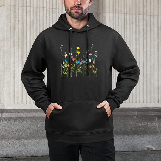 Women Wildflower Different Flowers Beautiful Floral Graphic Customizable Surface Hoodie