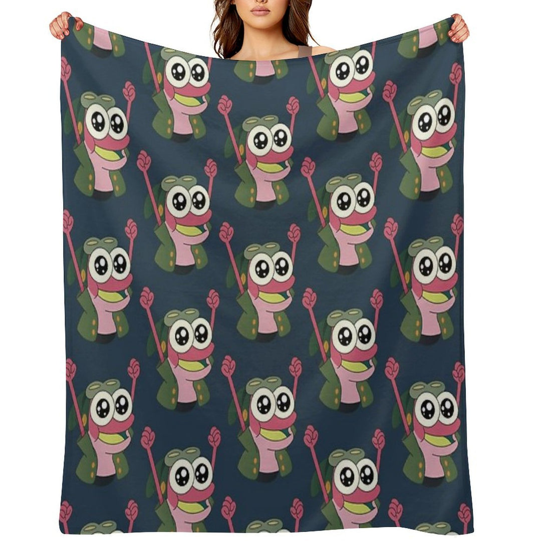 Happy Sprig  Amphibia Compact Throw Blanket