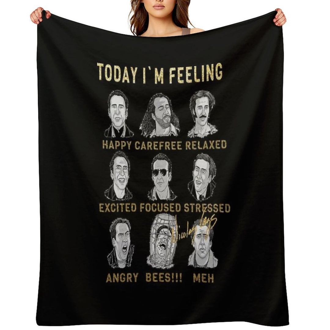 Nicholas Cage - Nicolas Cage - Nick Cage - Nic Cage Lightweight Throw Blanket
