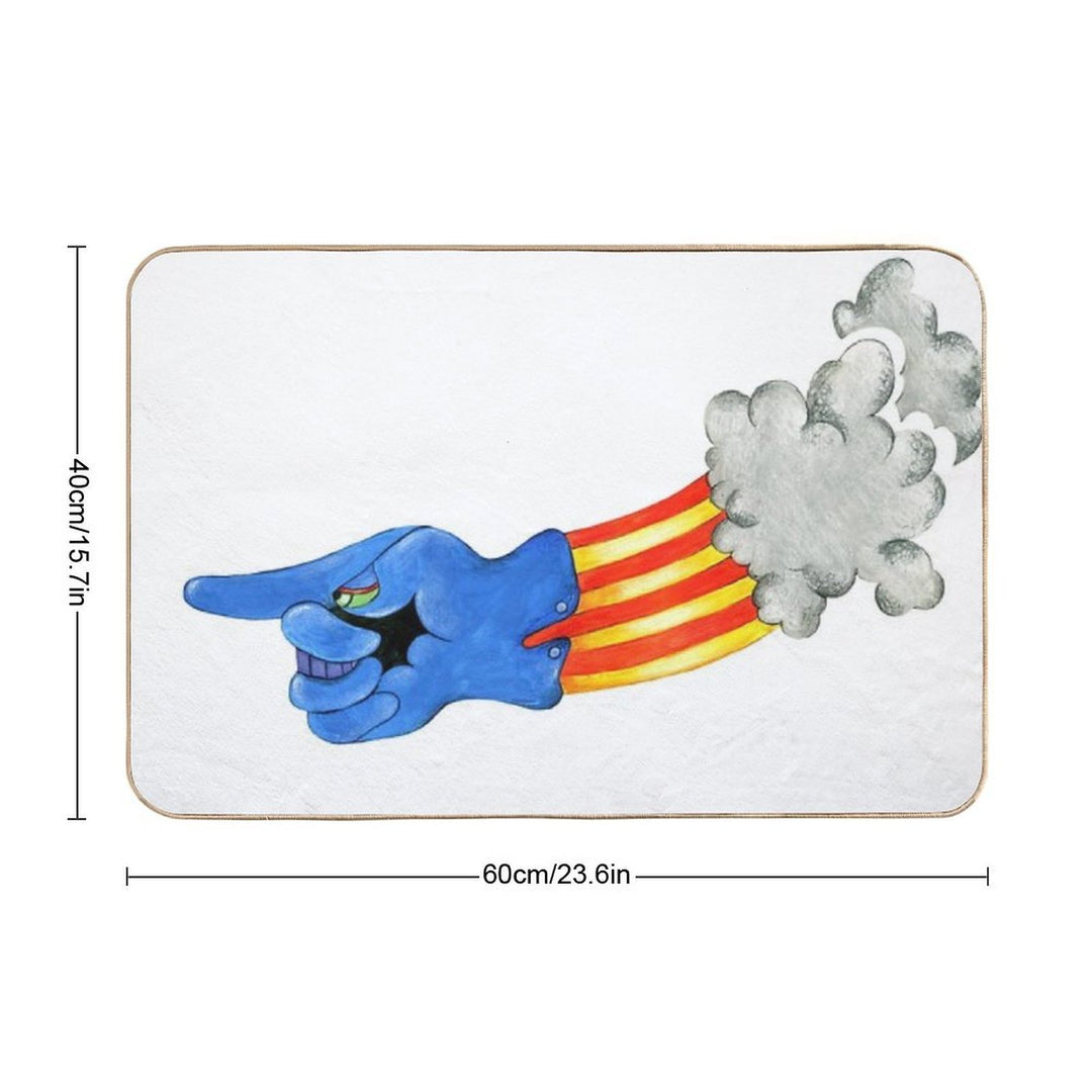 Yellow Submarine Glove  Easy To Clean Bath Mat