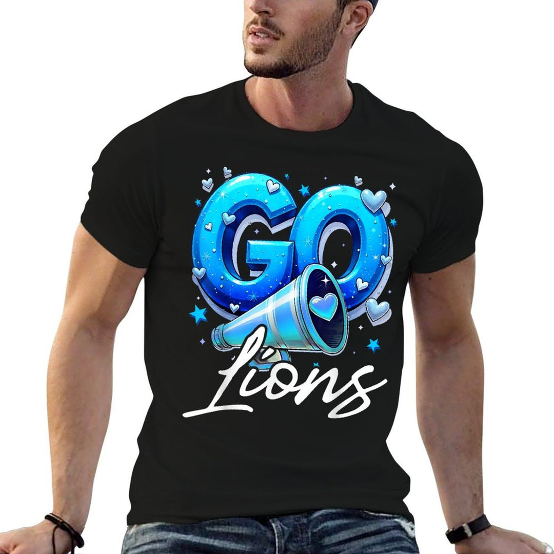 Go Cheer Lions Design Gift For Men Women Girls Kids  Lightweight T-Shirt