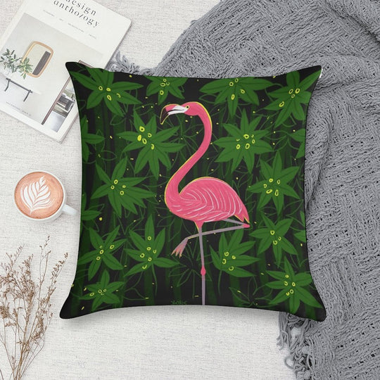 Flamingo Soft Gift Ready Throw Pillow
