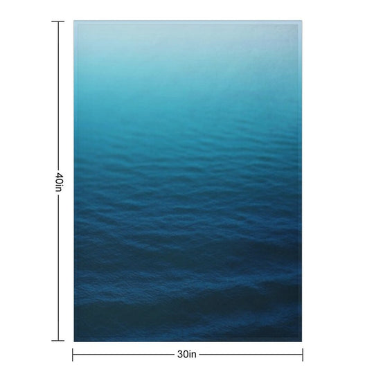 Deep Blue Easy Care Throw Blanket