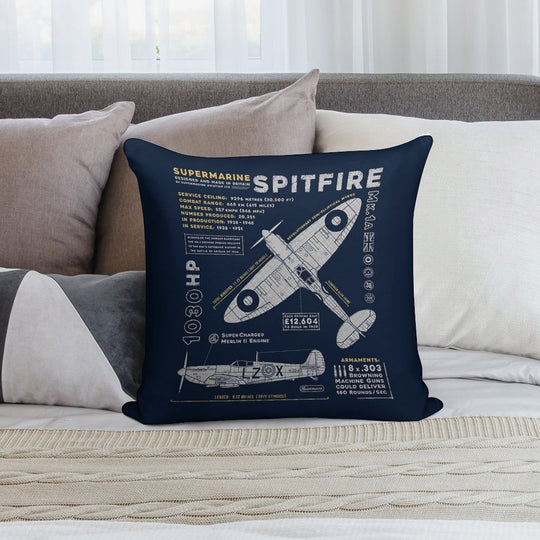 Spitfire Soft Luxury Feel Throw Pillow