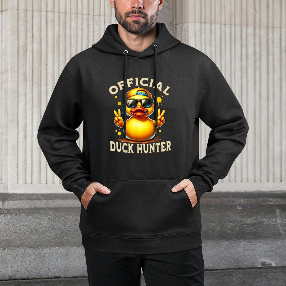 Duck Cruise Boat Funny Rubber Duck Hunting Squad Medium-Weight Fabric Hoodie