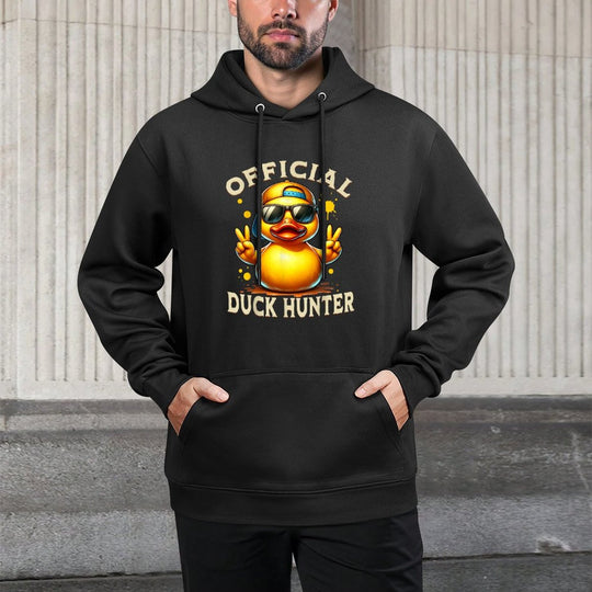 Duck Cruise Boat Funny Rubber Duck Hunting Squad Medium-Weight Fabric Hoodie