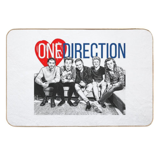 One Direction Heart!!  Pet-Safe Bath Mat