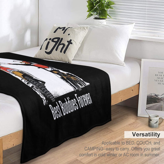 Father And Son, Motocross, Friendship, Motorcycle Comfort Throw Blanket
