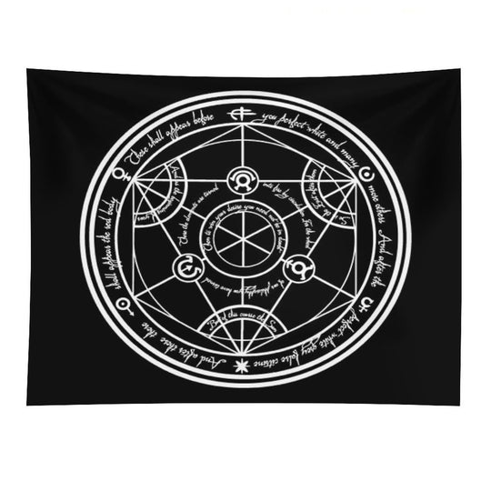 Human Transmutation Circle Tapestry