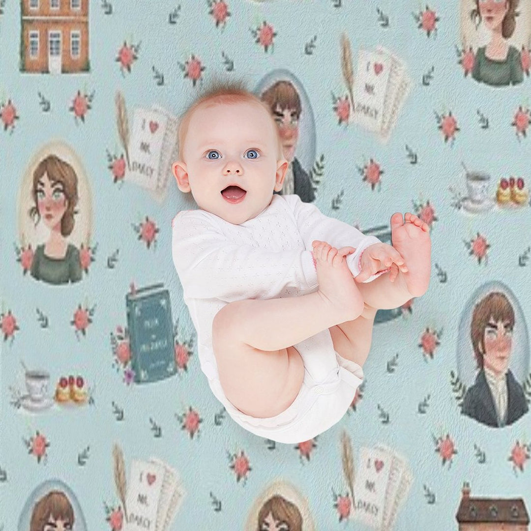 Pride And Prejudice - Jane Austen Inspiration Sustainable Throw Blanket