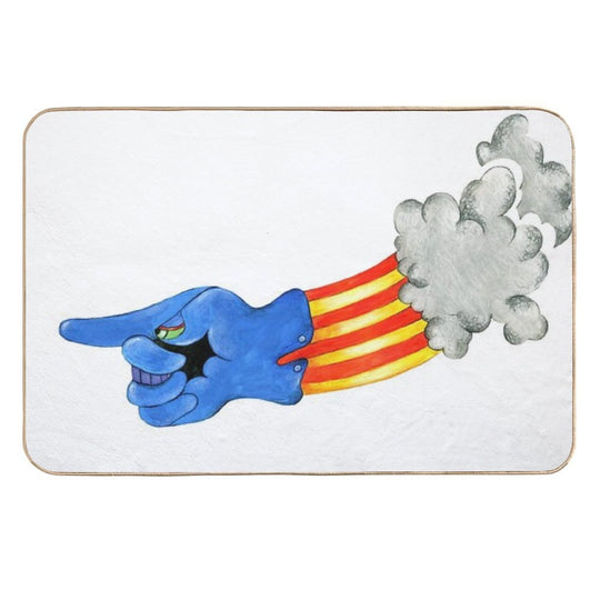 Yellow Submarine Glove  Easy To Clean Bath Mat