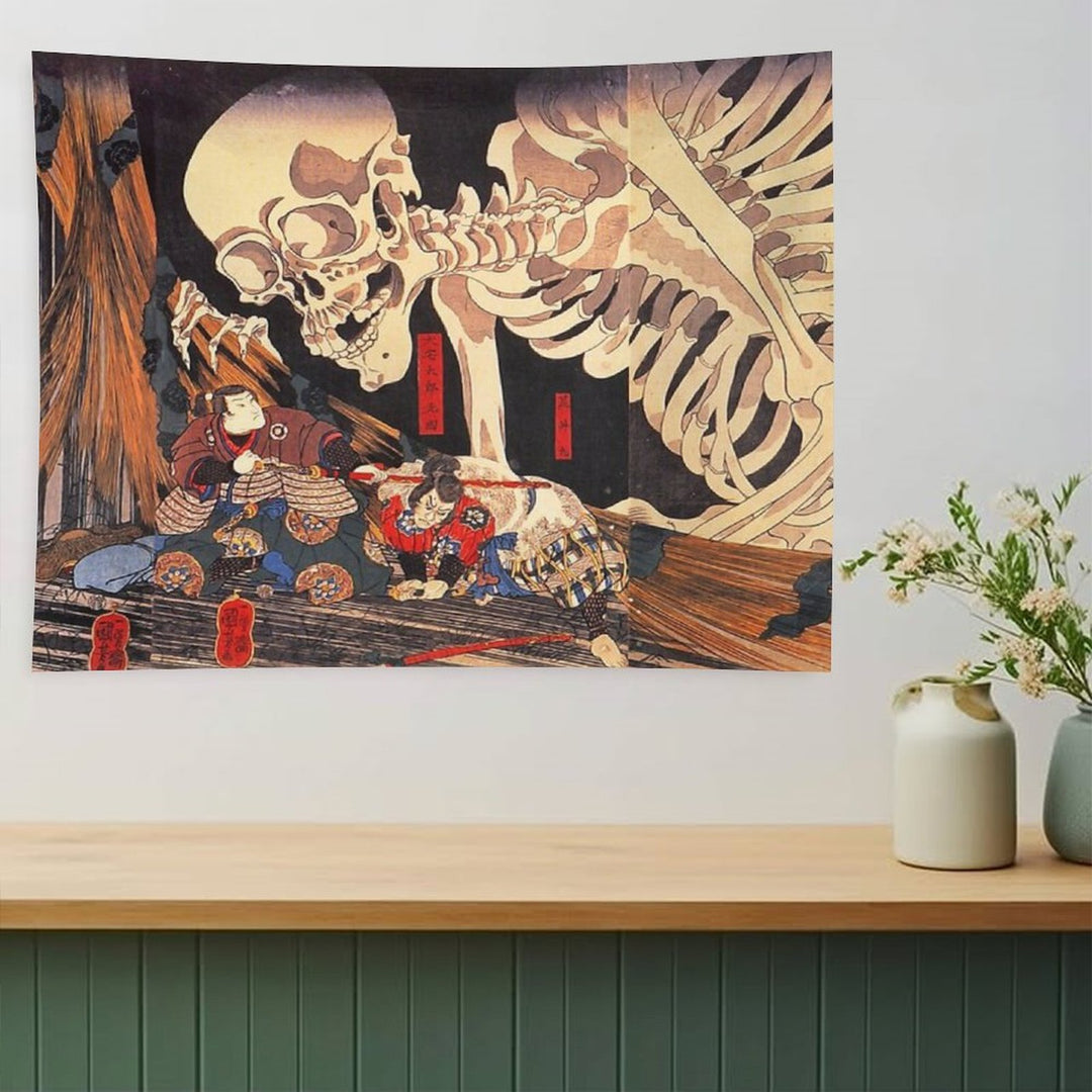 Gashadokuro Skeleton Ghost Tapestry