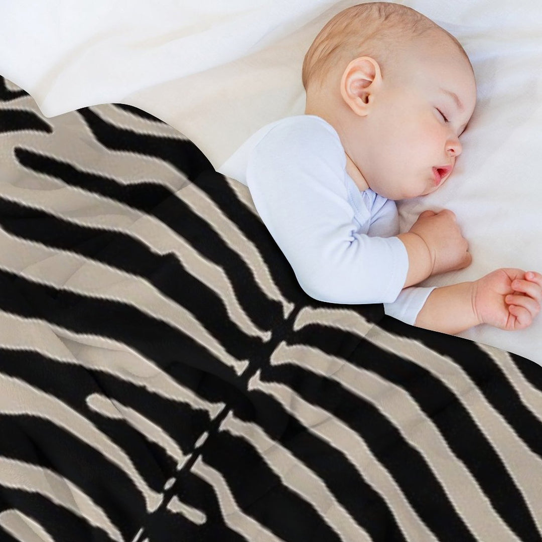 Zebra Stripes Zebra Print Shrink-resistant Throw Blanket