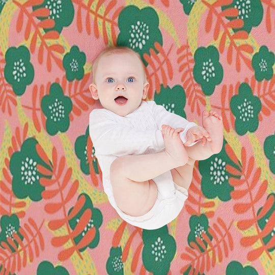 Bright Florals Multi-functional Throw Blanket