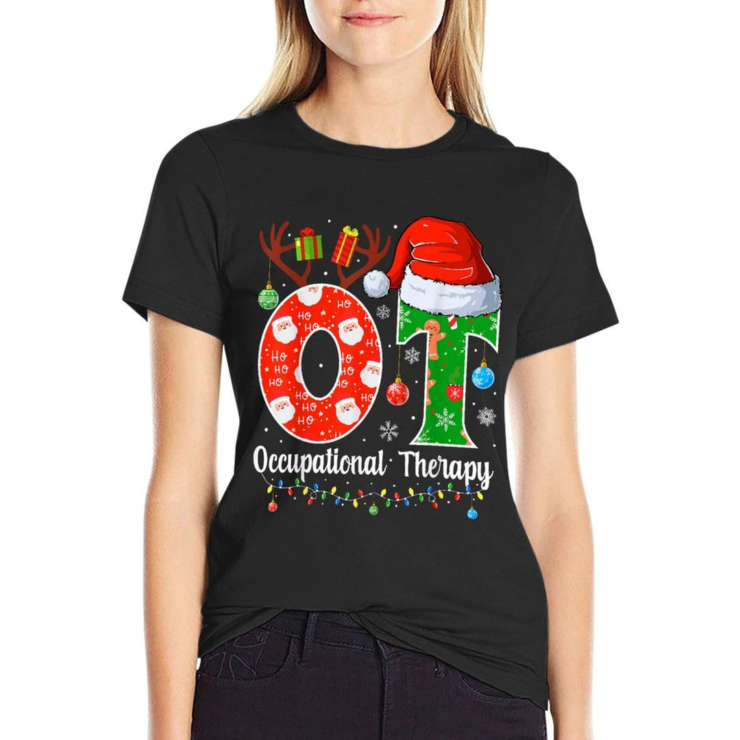 OT Christmas Occupational Therapy Christmas OT  Slim-fit Cut T-Shirt