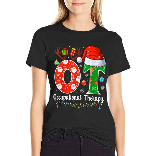 OT Christmas Occupational Therapy Christmas OT  Slim-fit Cut T-Shirt