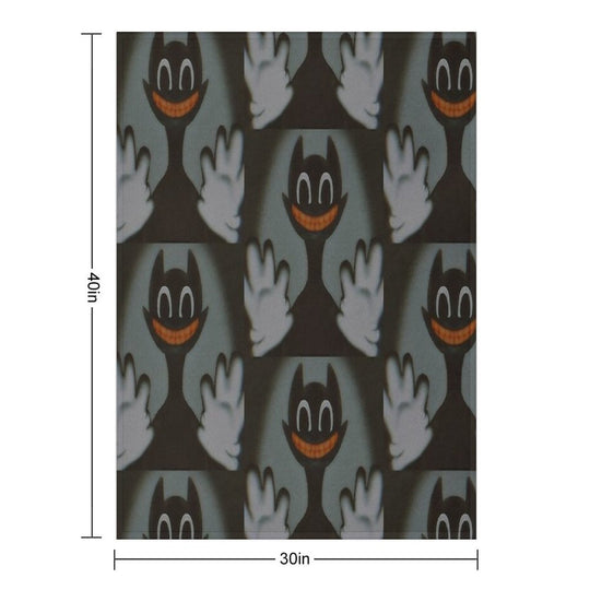 Cartoon Cat Machine-washable Throw Blanket