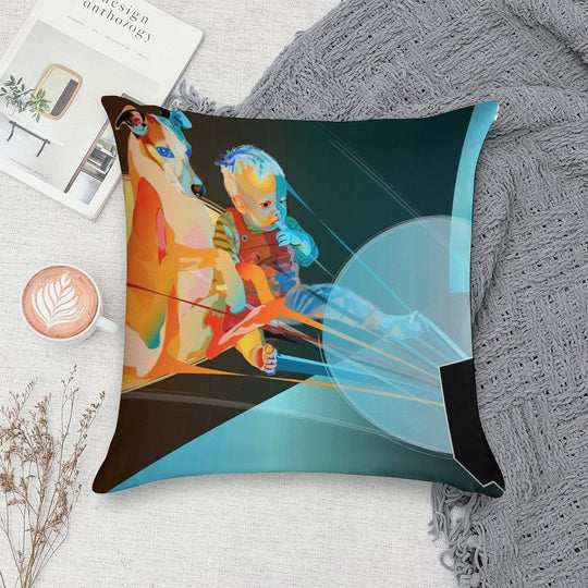 Watching Tv Soft Warmth Comfort Throw Pillow