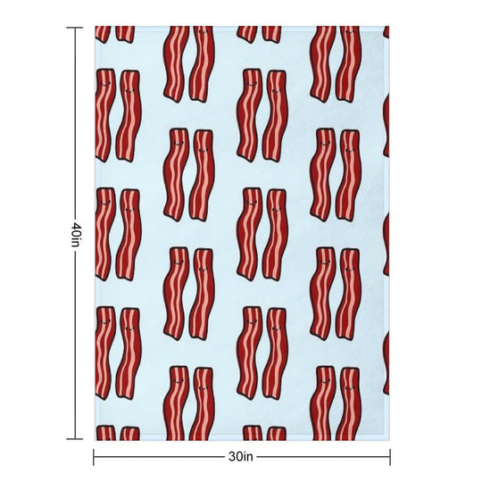 Cute Bacon Multi-functional Throw Blanket