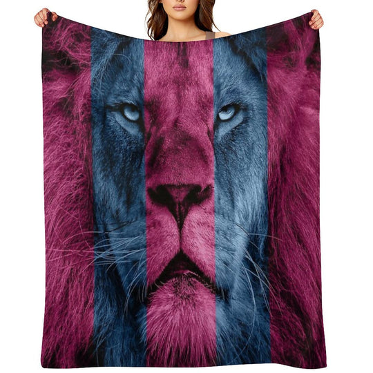 Aston Villa Lion Velvety-soft Throw Blanket