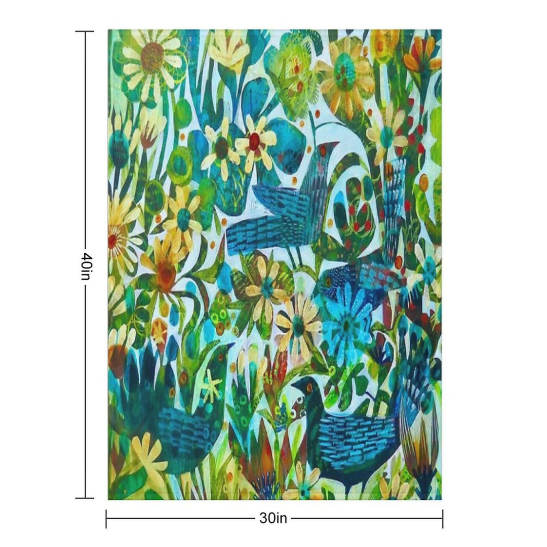 Summer Light, An Este MacLeod Design Velvety-soft Throw Blanket