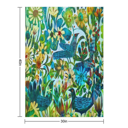 Summer Light, An Este MacLeod Design Velvety-soft Throw Blanket