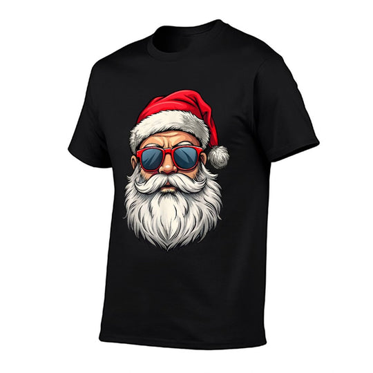 Cool Santa Claus Face Retro Sunglasses Christmas Men Boys  Vintage-inspired T-Shirt