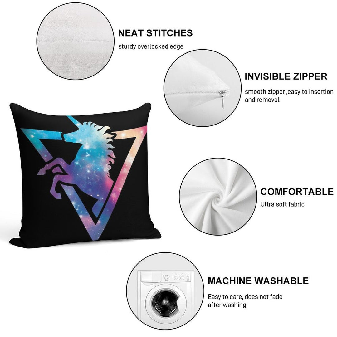 Galaxy Unicorn Soft Ultra-Soft Texture Throw Pillow