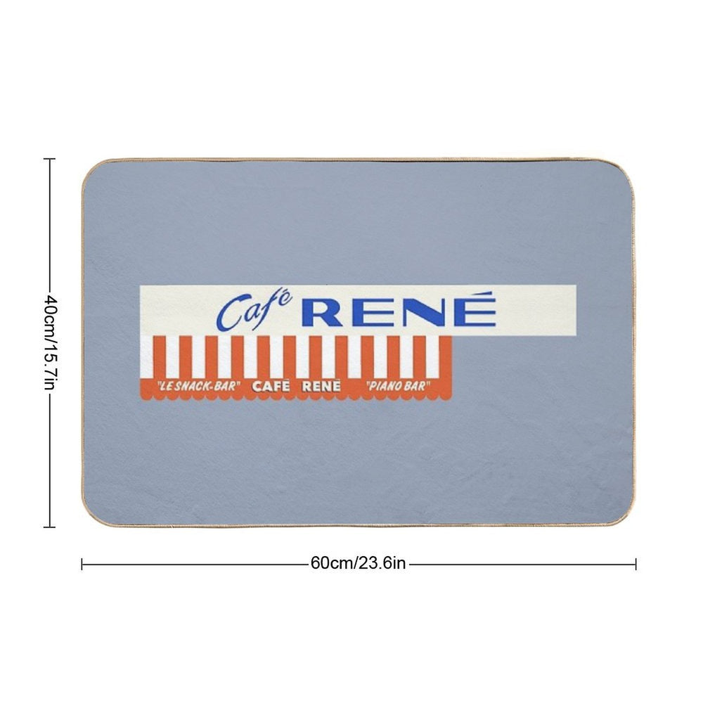 Le Snack Bar  Repositionable Bath Mat