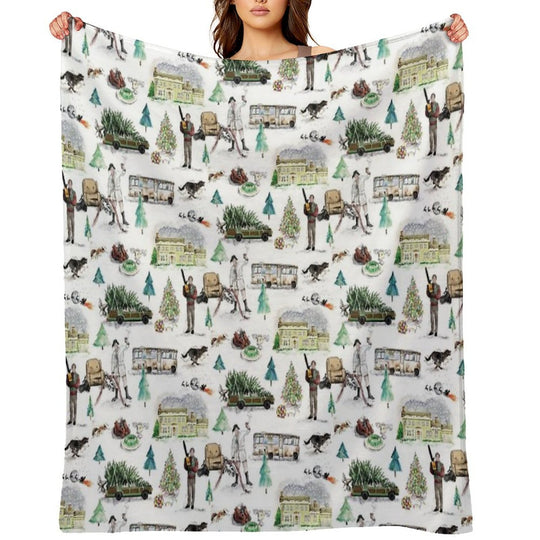 Lampoons Christmas Lightweight Throw Blanket
