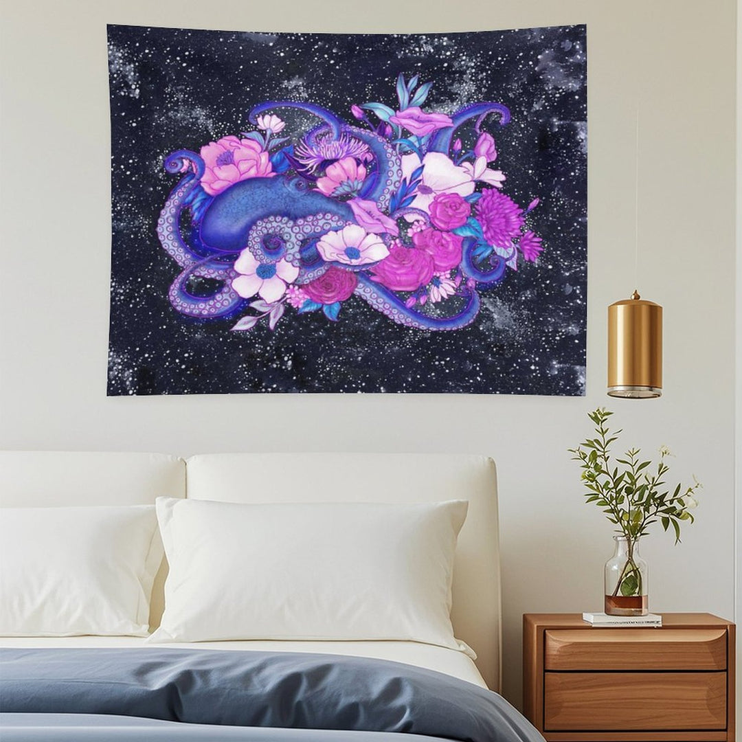 Magic Ocean The Octopus Coloured Version Tapestry