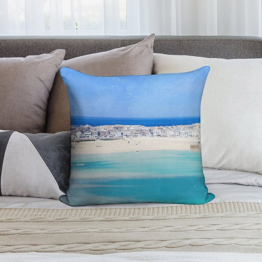 St Ives, Cornwall - Original, Version 3 Soft Gift Ready Throw Pillow