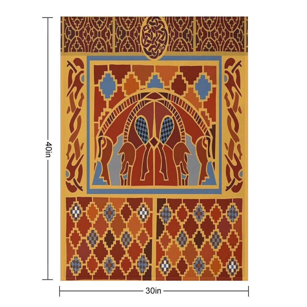 Imagining Sutton Hoo The Boars Versatility Throw Blanket