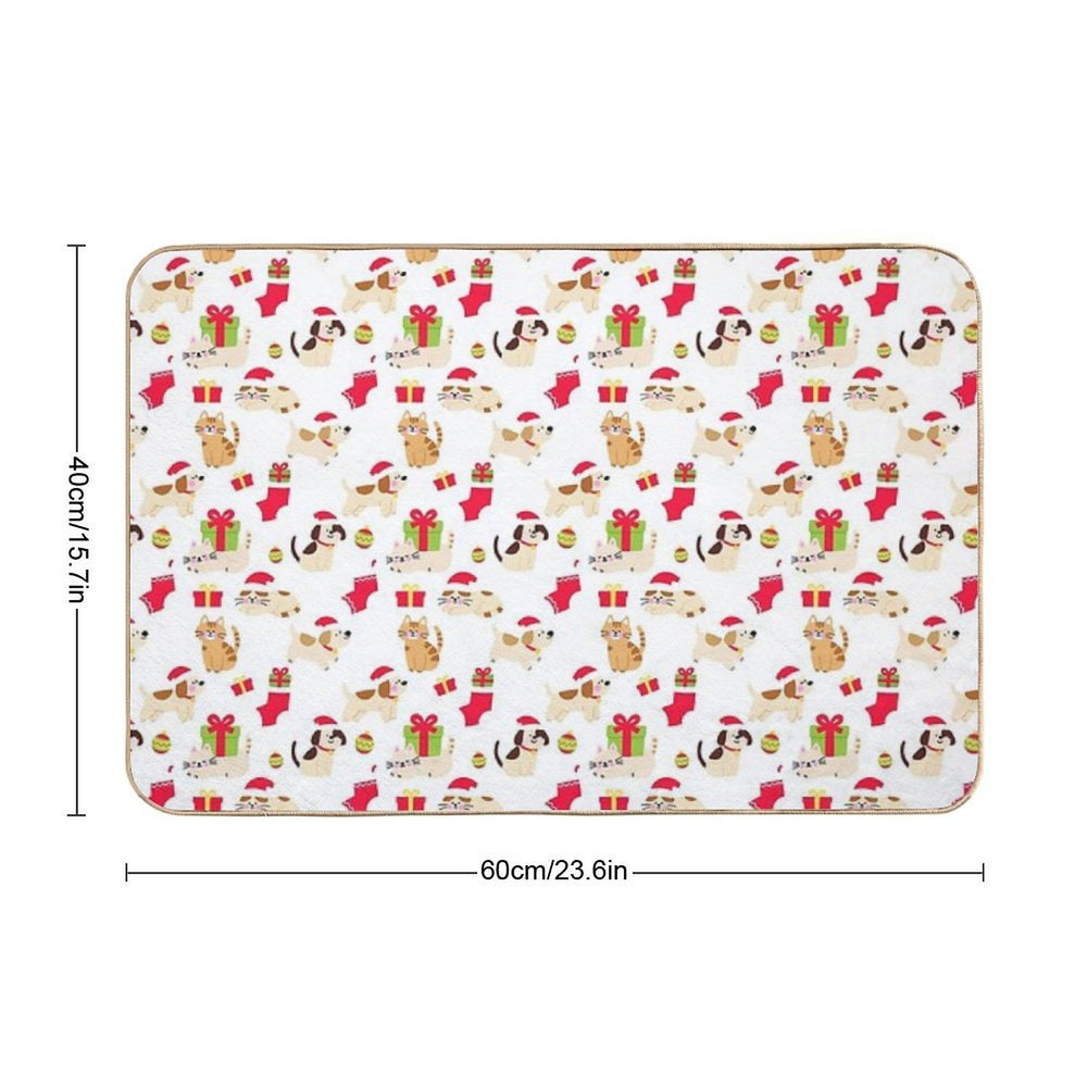 Merry Christmas  Toxin-Free Bath Mat